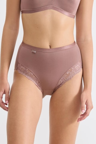 Cueca de cintura alta Romance - Castanho