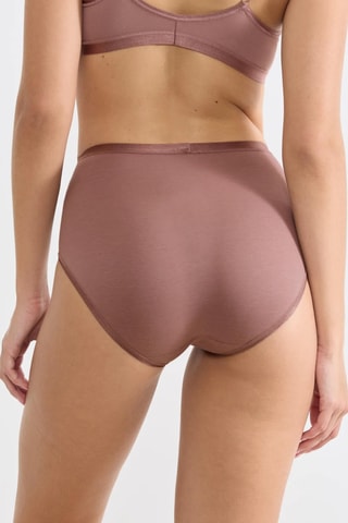 Cueca de cintura alta Romance - Castanho