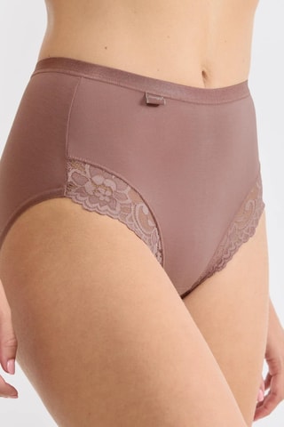 Cueca de cintura alta Romance - Castanho