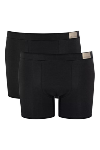 2 boxers compridos Go Natural - Preto
