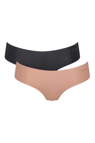 2 cuecas Zero Microfibre 2.0 - Preto e castanho