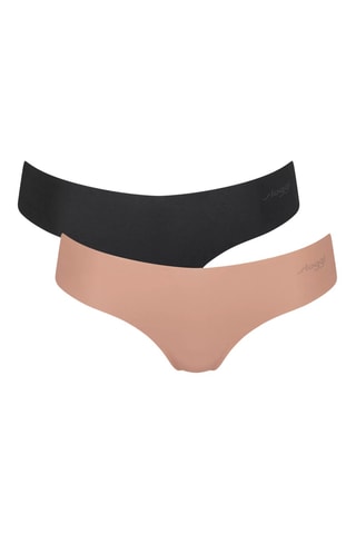 2 cuecas Zero Microfibre 2.0 - Preto e castanho