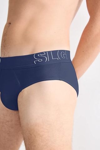Cueca em algodão biológico - Azul-noite