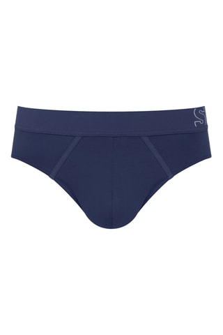 Cueca em algodão biológico - Azul-noite