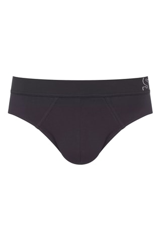 Cueca em algodão biológico - Cinzento-escuro