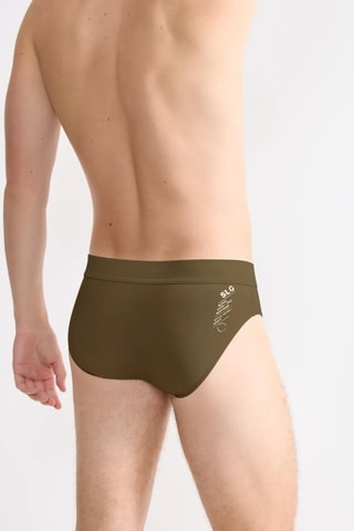 Cueca em algodão biológico - Caqui