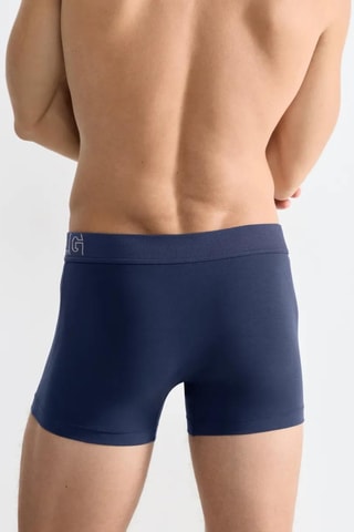 Boxers em algodão biológico - Azul-marinho