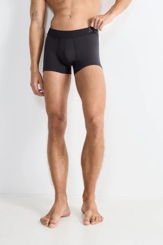 Boxers em algodão biológico - Cinzento-escuro