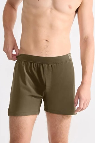 Boxers em algodão biológico - Caqui