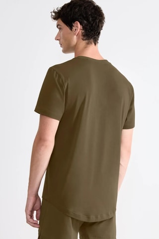 T-shirt regular em algodão biológico - Verde