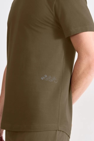 T-shirt regular em algodão biológico - Verde