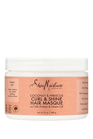 Masker voor Krullend Haar met Kokosnoot en Hibiscus - Dik Haar - 340 g