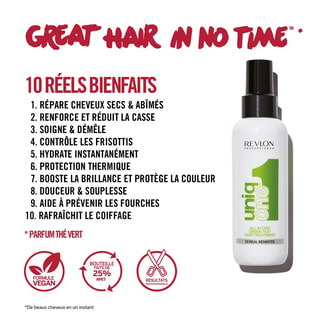 10-in-1 Voedende Spray - UniqOne - Groene Thee - Haar - 150 ml