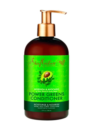 Conditioner Power Greens Moringa en Avocado - Fragiel, krullend of kroezend haar - 384 ml