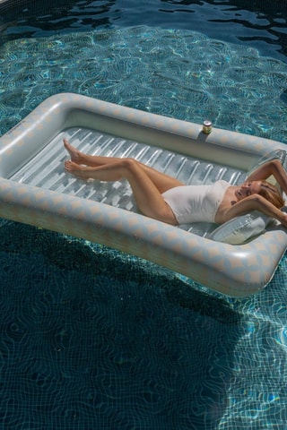 Colchão de piscina insuflável - 205 x 140 x 38 cm - Até 125 kg