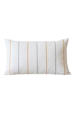 2 capas de almofada - Azul - 45 x 45 cm - Branco, azul e amarelo