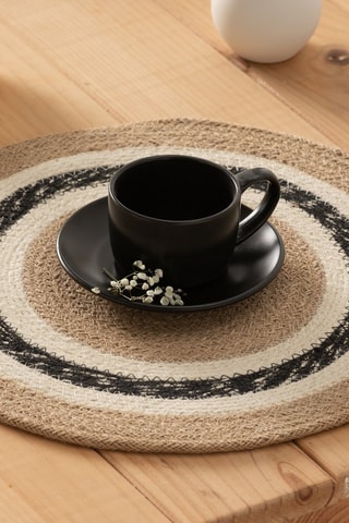 2 individuais de mesa Koraya - Bege - 38 x 38 cm - Bege