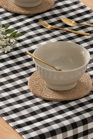 2 individuais de mesa Araya - Bege - 15 x 15 cm - Bege