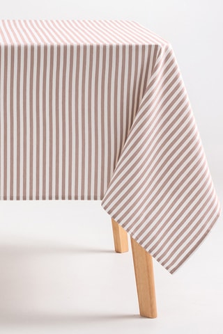 Toalha de mesa anti-nódoas retangular Arenza - Rosa-claro