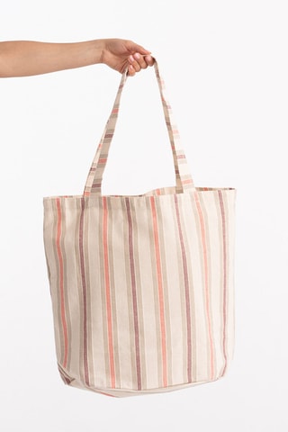 Mala shopper de praia Kora - Bege - Multicor
