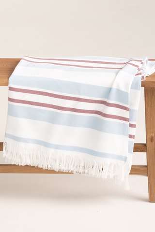 Toalha fouta de praia Nemo - Branco - 90 x 180 cm - Multicor