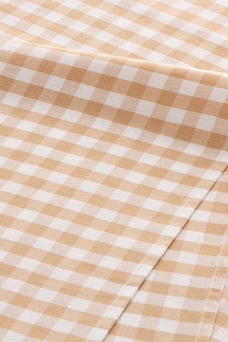 6 guardanapos Vichy - Bege e branco - Branco e bege