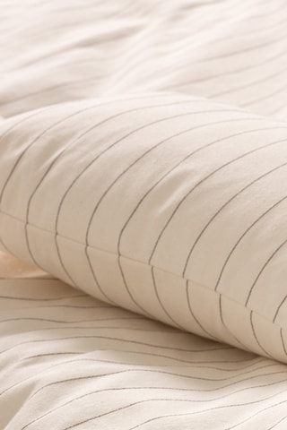 2 capas de almofada - Cru - 45 x 45 cm - Branco