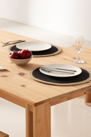 2 individuais de mesa Alyka - Bege - 38 x 38 cm - Bege