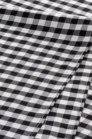 6 guardanapos Vichy - Preto e branco - Branco e preto