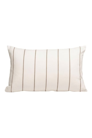 2 capas de almofada - Bege - 45 x 45 cm - Branco e bege
