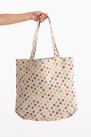 Mala shopper de praia Rimo - Bege - Multicor