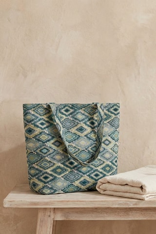 Mala shopper de praia Pila - Verde-claro - Multicor
