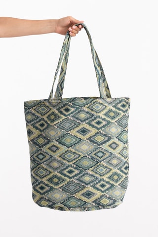 Mala shopper de praia Pila - Verde-claro - Multicor