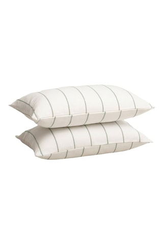 2 capas de almofada - Azul - 45 x 45 cm - Branco e azul