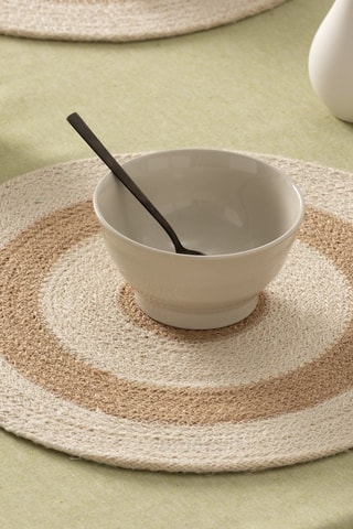 2 individuais de mesa Lumira - Bege - 38 x 38 cm - Bege