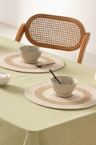 2 individuais de mesa Lumira - Bege - 38 x 38 cm - Bege