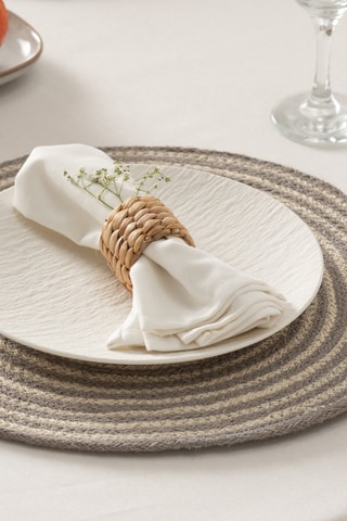 2 individuais de mesa Rayana - Cinzento - 38 x 38 cm - Cinzento