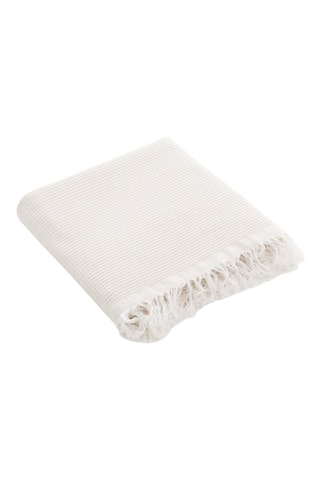Toalha fouta de praia - Branco - 90 x 180 cm