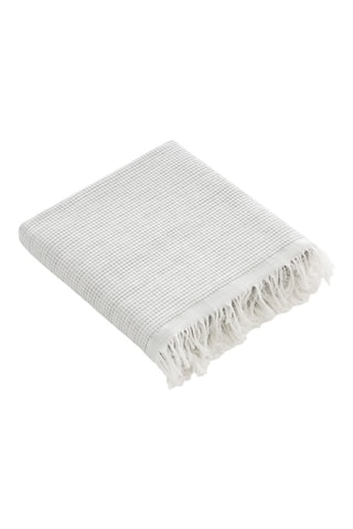 Toalha fouta de praia - Cinzento-claro - 190 x 180 cm