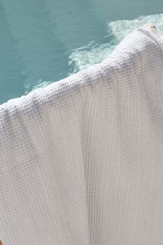 Toalha fouta de praia - Cinzento-claro - 190 x 180 cm