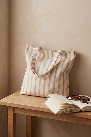 Mala shopper de praia Luma - Cru - Multicor