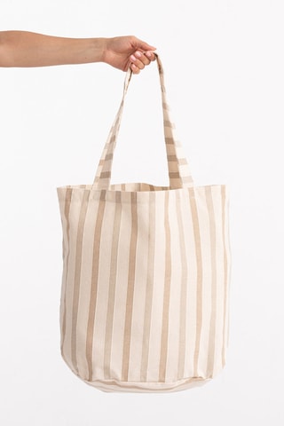 Mala shopper de praia Luma - Cru - Multicor