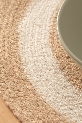 2 individuais de mesa Elara - Bege - 38 x 38 cm - Bege