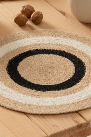 2 individuais de mesa Elara - Bege - 38 x 38 cm - Bege