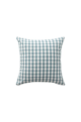 2 capas de almofada Vichy - Azul - 45 x 45 cm - Azul