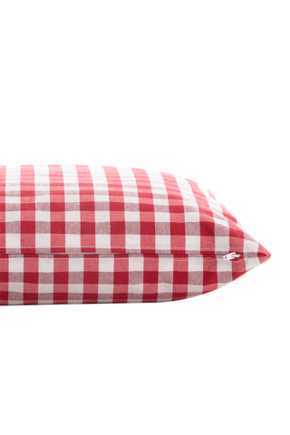 2 capas de almofada Vichy - Vermelho - 45 x 45 cm - Vermelho