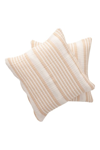 2 capas de almofada Oslo - Bege - 45 x 45 cm - Bege