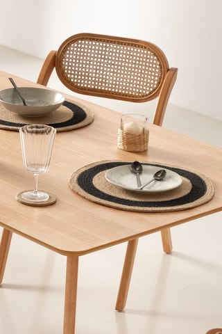 2 individuais de mesa Yulaya - Bege - 38 x 38 cm - Bege