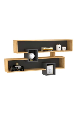 Etagère murale 2 niveaux Karen - 120 x 72,2 x 22 cm