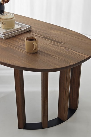 Table en bois massif - 115 x 40 x 55 cm
